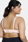 Zivame True Curv Single Layered Non Wired Full Coverage Super Support Bra - Pale Blush Cake Pink — thumbnail 2